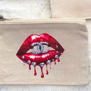 Canvas Pouch Makeup CC Bling